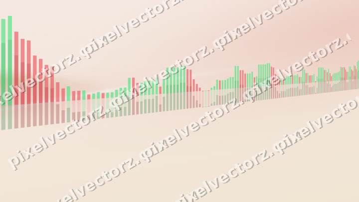 Soft pastel chart background in yellow and red