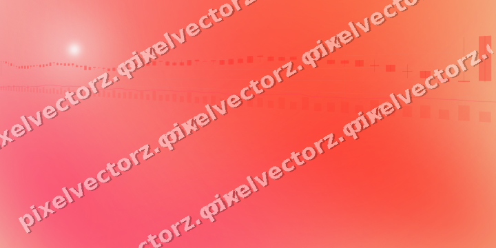 Soft pastel chart background in red and orange