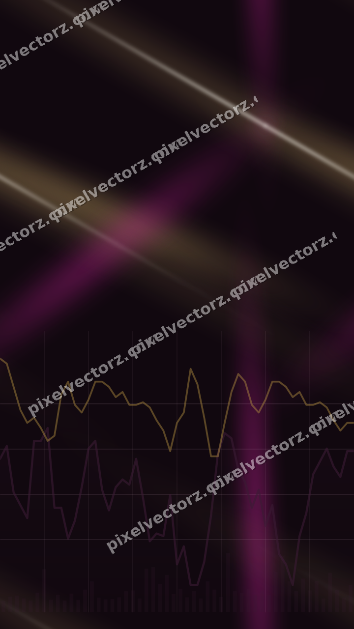 Nahtloser Neon Diagramm Hintergrund in Magenta und Bernstein