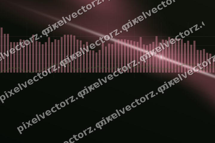Glowing neon chart background in pink and lime