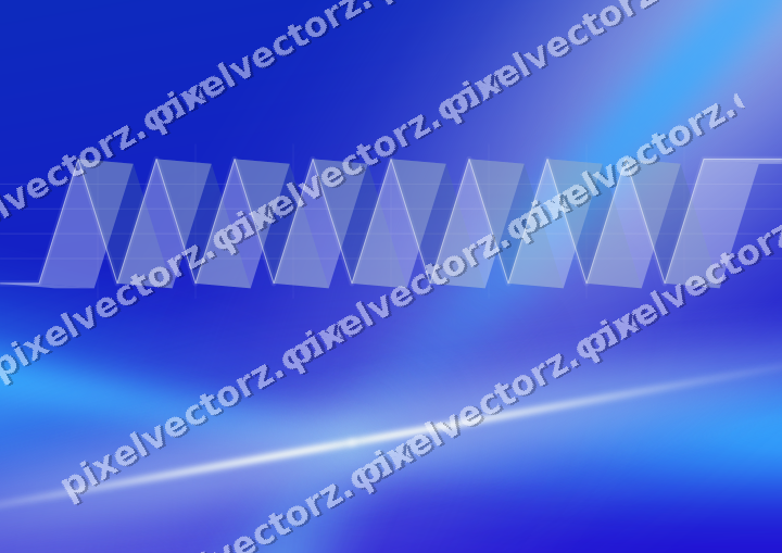 Glowing neon chart background in cyan and blue