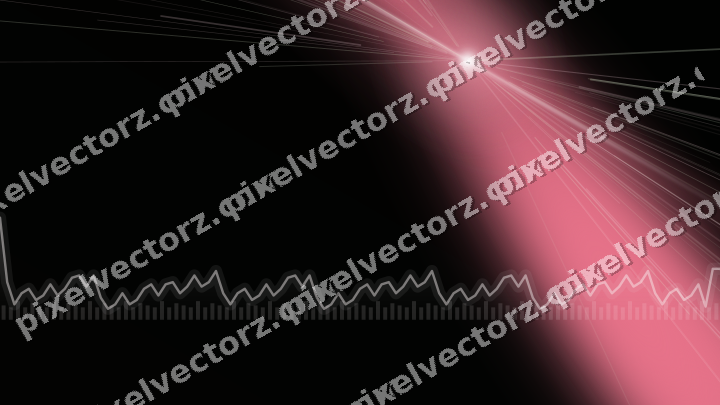 Glowing neon chart background in pink and lime