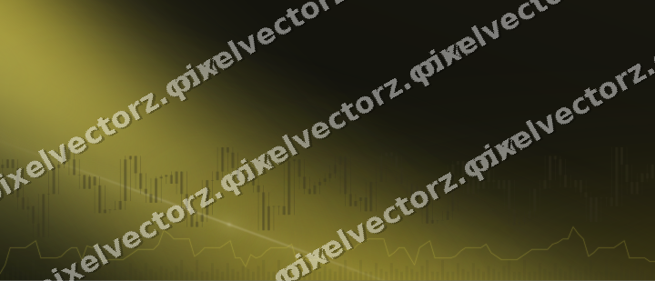 Glowing neon chart background in amber and yellow