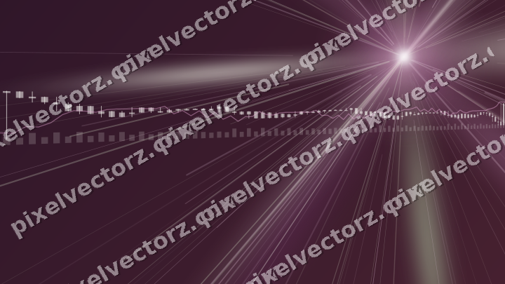 Glowing neon chart background in dark magenta and lime
