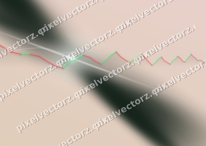 Soft pastel chart background in dark green and red