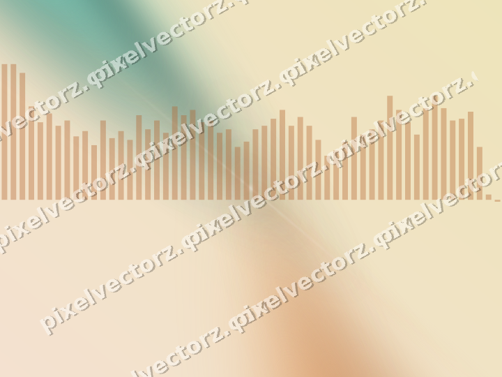 Soft pastel chart background in orange and teal