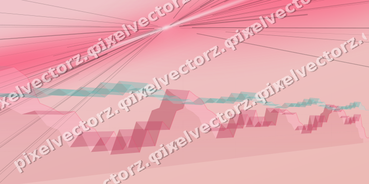 Soft pastel chart background in pink and amber