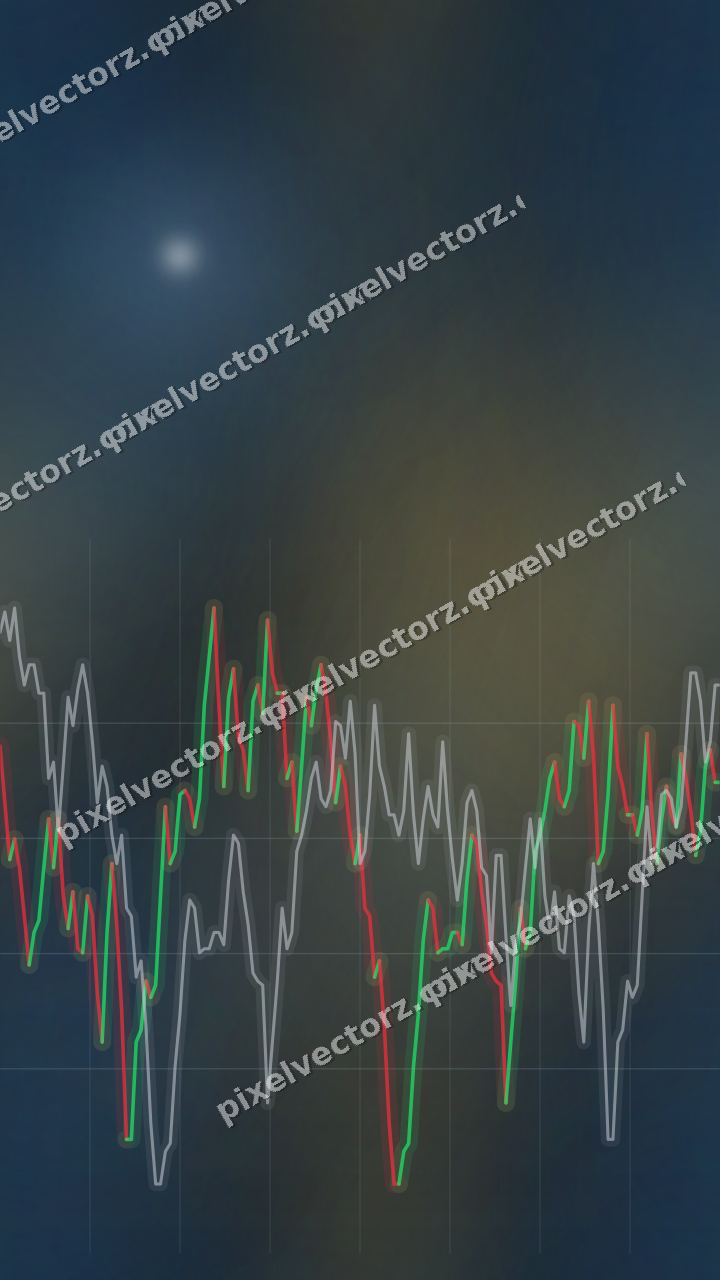 Nahtloser Neon Diagramm Hintergrund in Blau und Bernstein