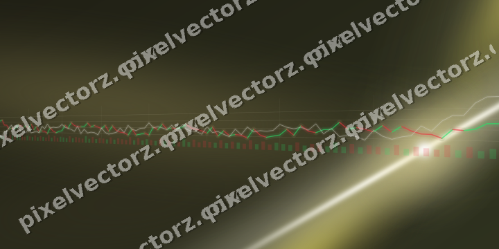 Glowing neon chart background in dark amber and yellow