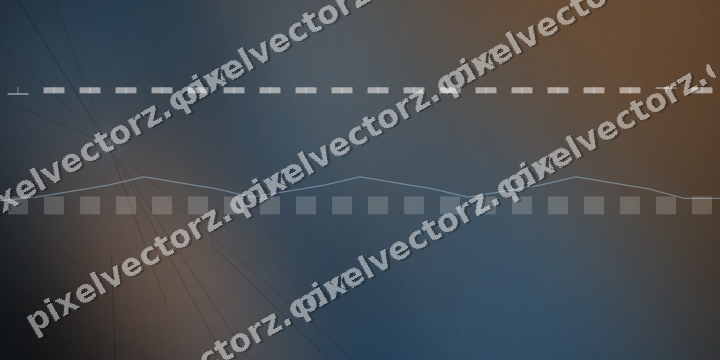 Glowing neon chart background in blue and orange