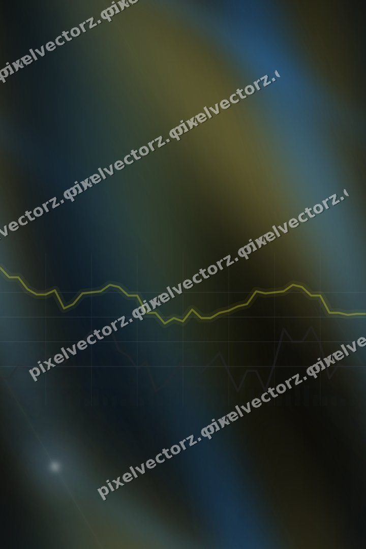 Nahtloser Neon Diagramm Hintergrund in Blau und Gelb