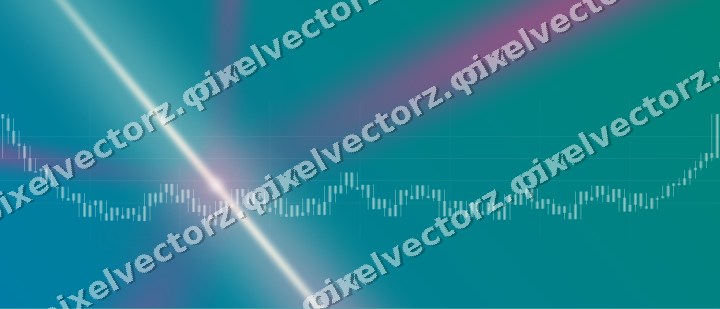 Glowing neon chart background in pink and orange