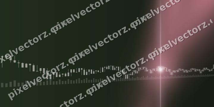 Glowing neon chart background in pink and dark lime