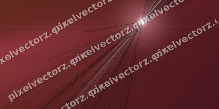 Glowing neon chart background in dark pink and red
