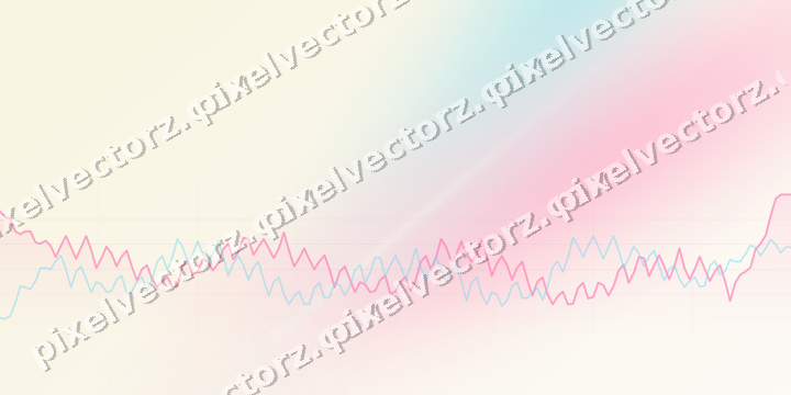 Soft pastel chart background in pink and cyan