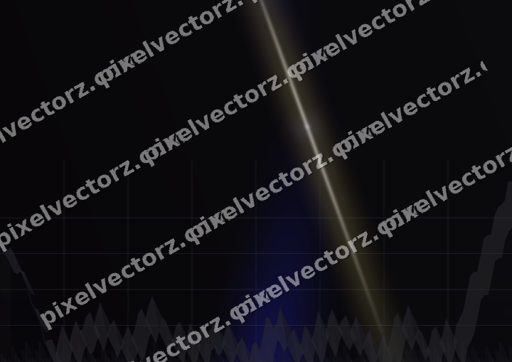 Glowing neon chart background in blue and purple