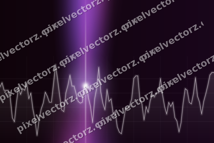 Leuchtender Neon Diagramm Hintergrund in Violett und Blau