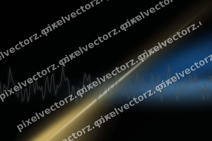 Glowing neon chart background in blue and amber
