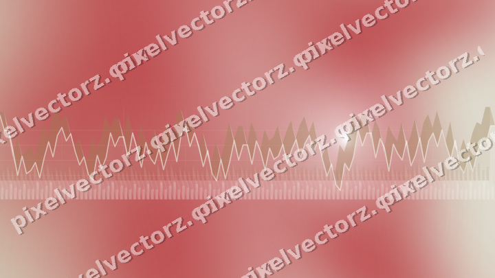 Soft pastel chart background in red and pale amber