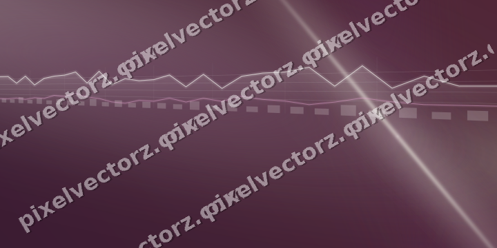 Glowing neon chart background in dark magenta and lime