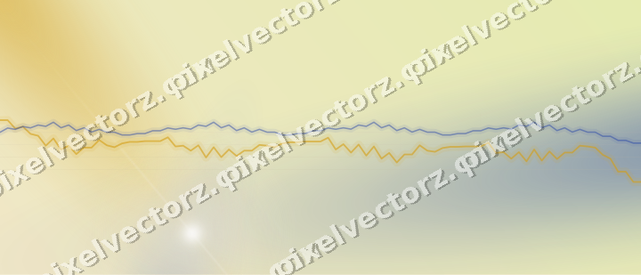 Soft pastel chart background in amber and blue