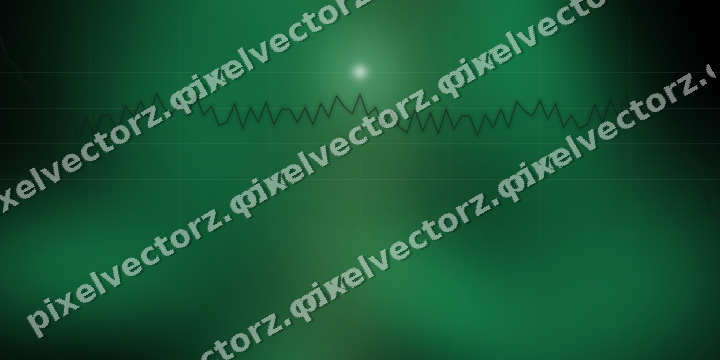 Glowing neon chart background in green and amber