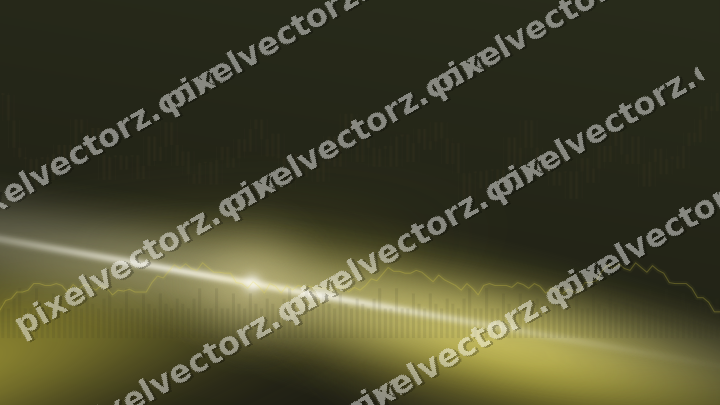Glowing neon chart background in dark amber and yellow