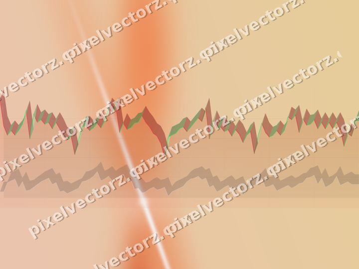 Soft pastel chart background in orange and teal