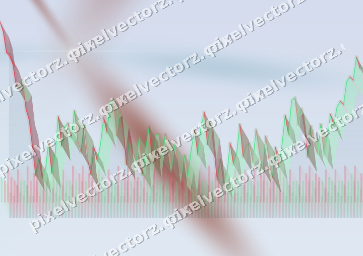 Soft pastel chart background in cyan and red