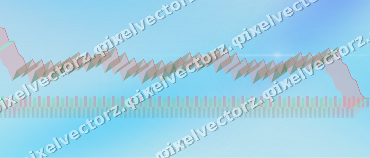 Soft pastel chart background in cyan and teal
