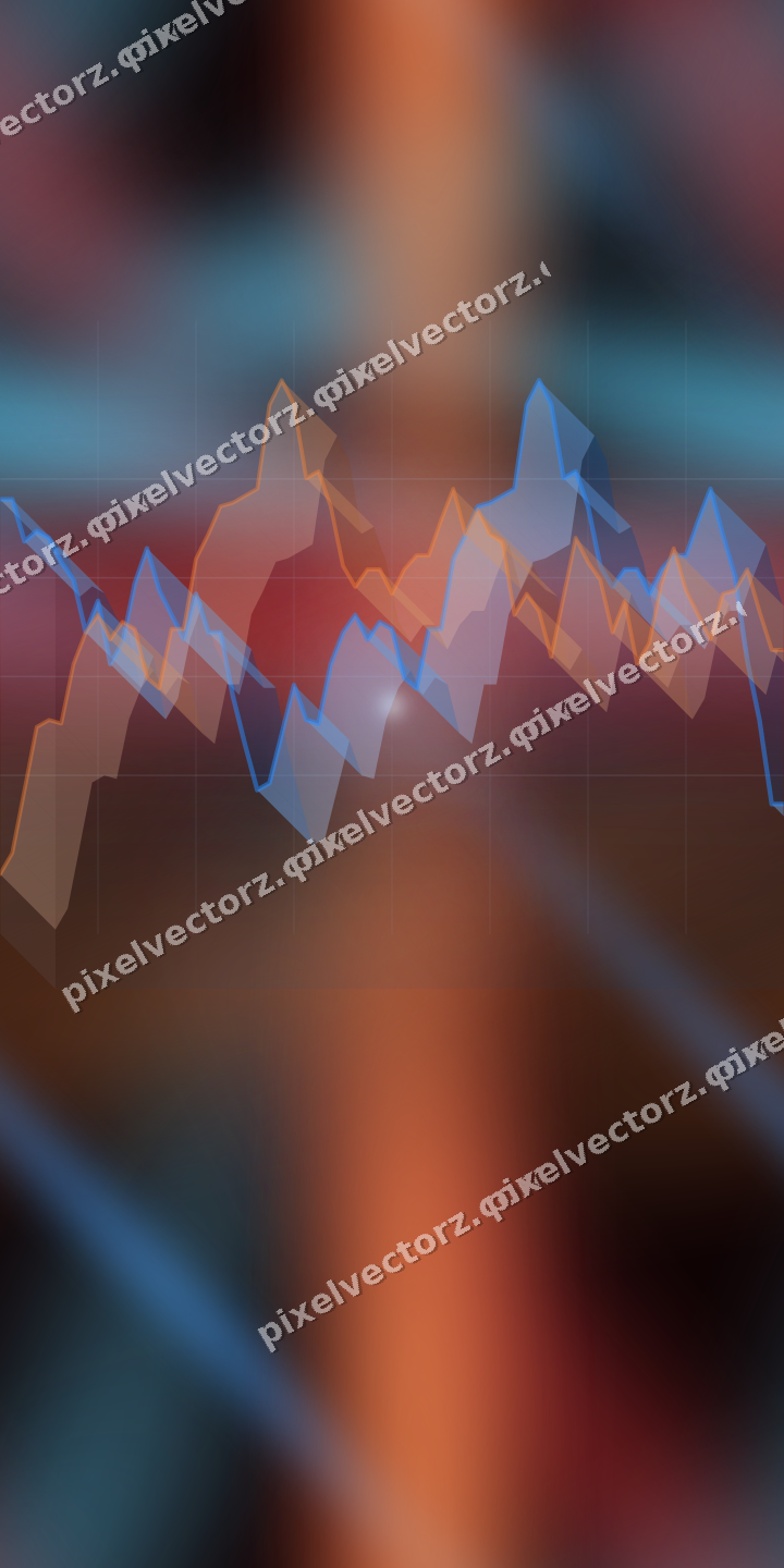 Nahtloser Neon Diagramm Hintergrund in Blau und Rot