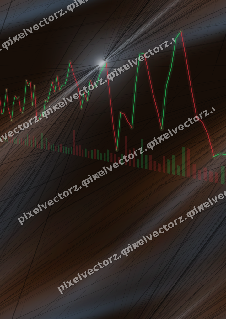 Nahtloser Neon Diagramm Hintergrund in Blau und Orange