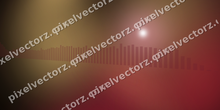 Glowing neon chart background in pink and red