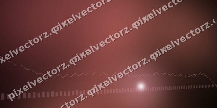 Glowing neon chart background in pink and red