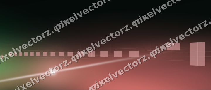 Glowing neon chart background in red and green