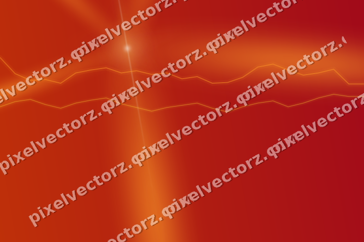 Glowing neon chart background in orange and amber
