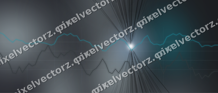Leuchtender Neon Diagramm Hintergrund in Petrol und Blasstürkis