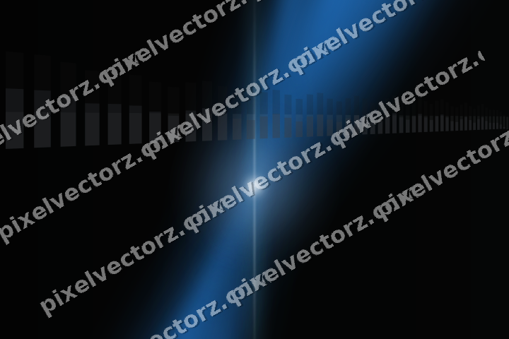 Glowing neon chart background in blue and teal