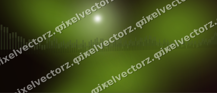 Glowing neon chart background in lime and pink