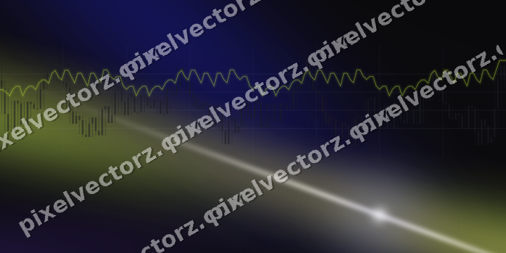 Glowing neon chart background in blue and purple