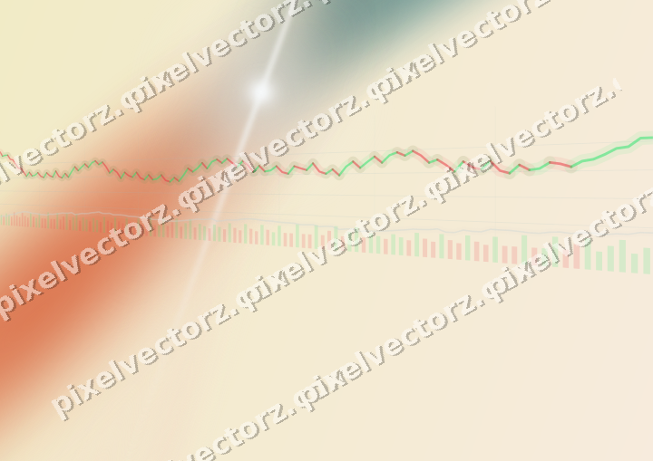 Soft pastel chart background in dark teal and orange