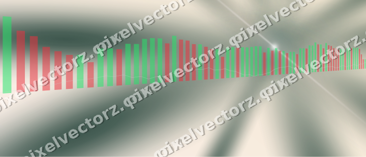 Soft pastel chart background in dark green and orange