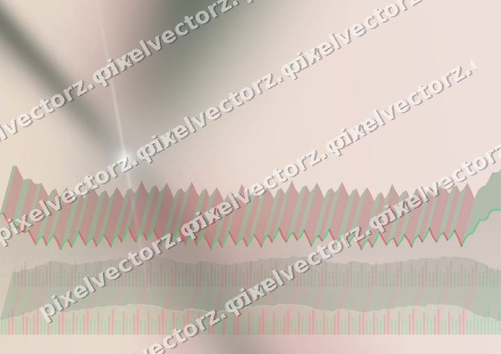 Soft pastel chart background in dark green and red