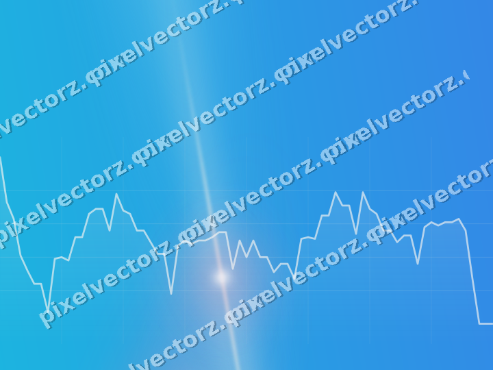 Glowing neon chart background in pink and cyan