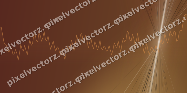 Glowing neon chart background in orange and amber