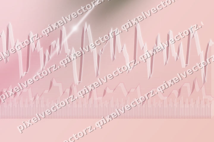 Soft pastel chart background in pink and dark lime