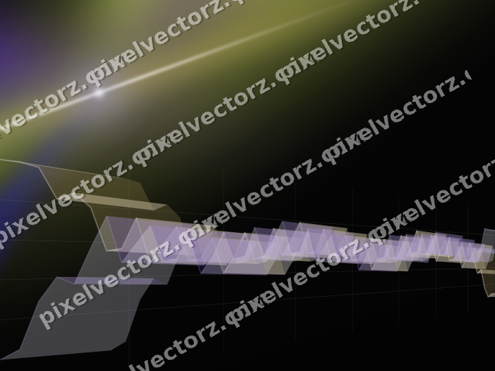 Glowing neon chart background in blue and purple