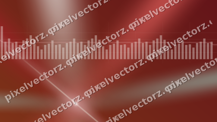 Glowing neon chart background in red and pale lime