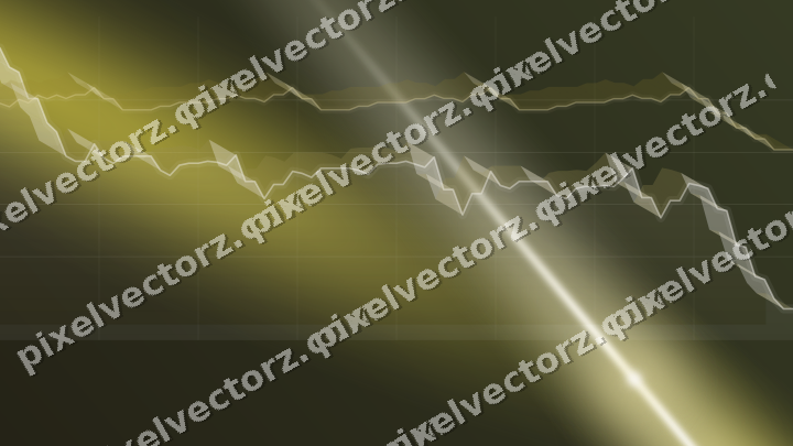 Glowing neon chart background in dark amber and yellow