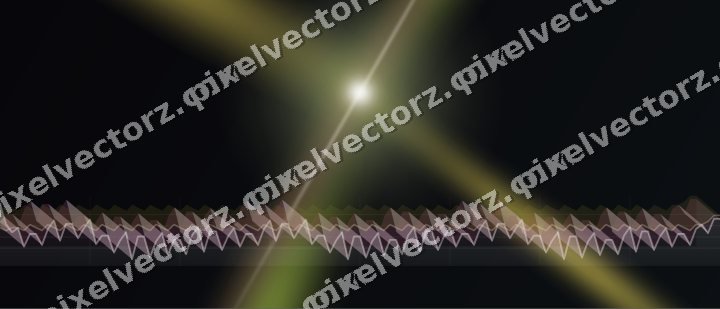 Glowing neon chart background in lime and amber